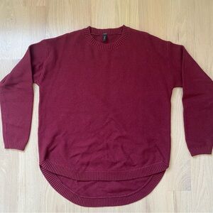 Women’s Classic Maroon Crewneck Sweater Size XL